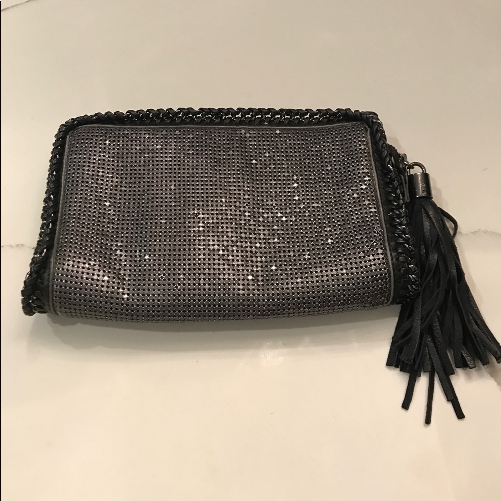 BCBG MaxAzria Metallic Clutch